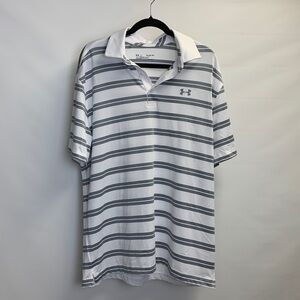 Under Armour Striped Polo Shirt Men’s Size XL